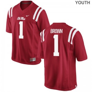 Game A.J. Brown Jersey Kids Ole Miss Rebels - Red