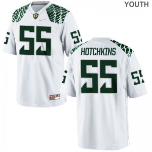 University of Oregon A.J. Hotchkins Youth(Kids) Limited Jersey White