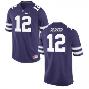 Limited For Men Kansas State Jersey of AJ Parker - Purple