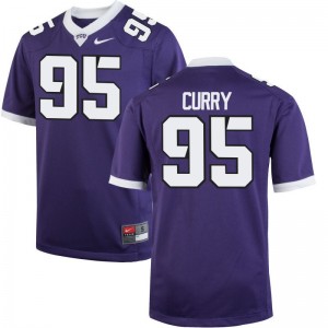 Youth(Kids) Limited Texas Christian University Jerseys of Aaron Curry - Purple