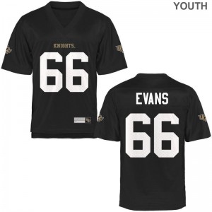 University of Central Florida Aaron Evans Jersey Youth(Kids) Black Game