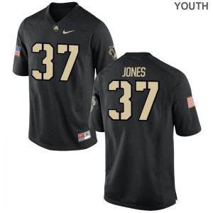 Aaron Jones Limited Jersey Kids NCAA Army Black Jersey