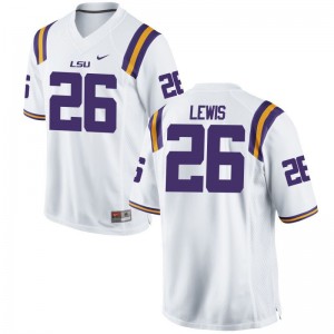 Adam Lewis Louisiana State Tigers Jerseys Limited For Men - White