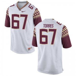 Adam Torres Florida State Jersey For Men Limited White