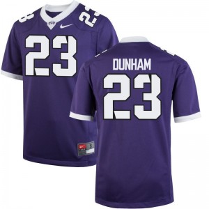 Alec Dunham Texas Christian University Men Game Jerseys - Purple