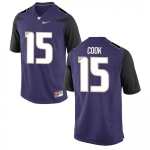 Washington Huskies Alex Cook Game Men College Jersey - Purple