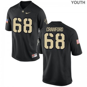 Alex Crawford Army Game Youth Jersey - Black
