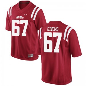 Alex Givens Ole Miss Jerseys Red For Men Game