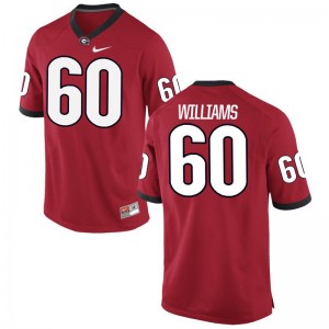 Game University of Georgia Allen Williams For Men Jerseys - Red
