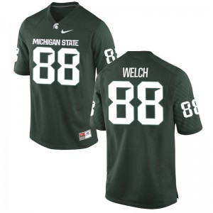 MSU Green Mens Game Andre Welch Jerseys