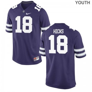 Game Kids Kansas State University Jerseys Andrew Hicks - Purple