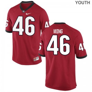 Andrew Wing Limited Jersey For Kids Alumni Georgia Bulldogs Red Jersey