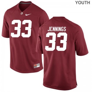 Limited Bama Anfernee Jennings Youth Red Jerseys
