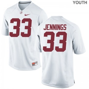 White Limited Anfernee Jennings Jersey Youth(Kids) Bama