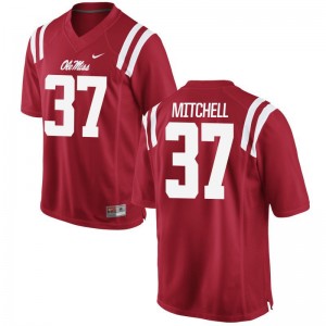 Ole Miss Art Mitchell Jersey Game Red For Men