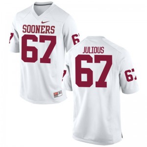 Ashton Julious Limited Jersey Men College Sooners White Jersey