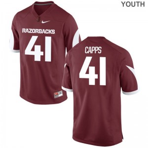 Austin Capps Arkansas Jerseys Youth Limited Jerseys - Cardinal