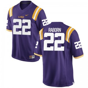 Mens Limited LSU Tigers Jersey Bailey Raborn Purple Jersey