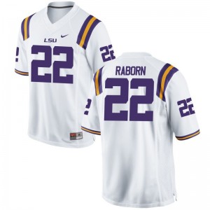 LSU Tigers Bailey Raborn Jersey White Game For Kids