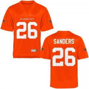 For Men Game Official Oklahoma State Cowboys Jersey Barry Sanders Orange Jersey