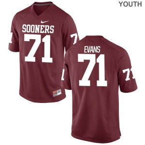 OU Sooners Game Crimson Youth Bobby Evans Jerseys