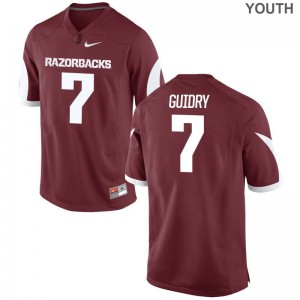 Arkansas Briston Guidry For Kids Limited Embroidery Jersey Cardinal