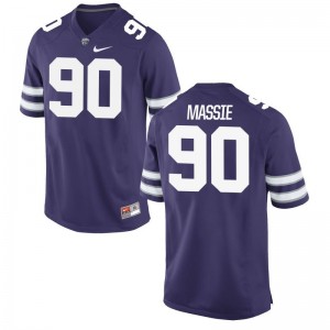 Bronson Massie Men Jerseys Limited Kansas State University - Purple