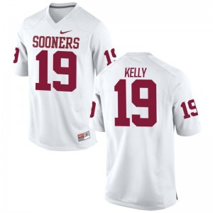 Oklahoma Sooners Caleb Kelly Jersey White Limited For Men