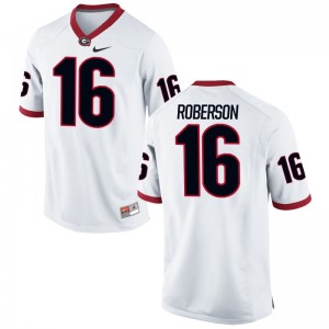 UGA White Limited For Kids Caleeb Roberson Jerseys