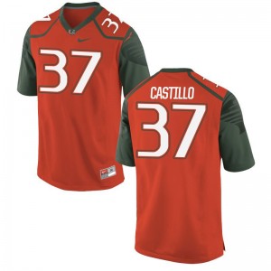 Cesar Castillo Men Jerseys Limited Miami Hurricanes Orange