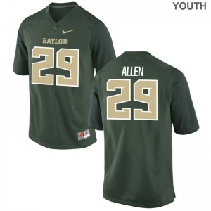 Youth(Kids) Chad Allen Jerseys University of Miami Green Game