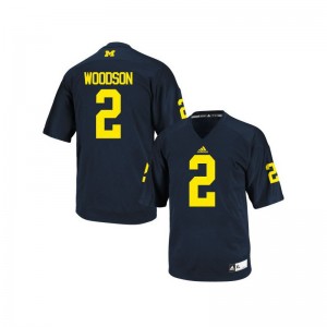 Charles Woodson Michigan Wolverines Mens Game Jersey - Navy Blue