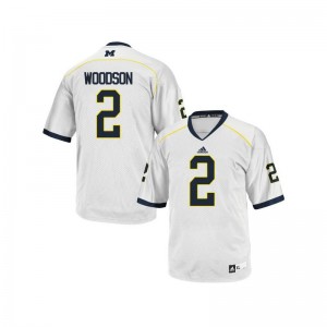 Wolverines Charles Woodson Jersey Game Men White