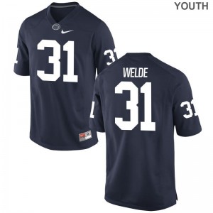 Christopher Welde Youth Navy Jerseys Penn State Game