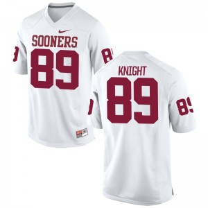 Connor Knight Sooners Men Game Jersey - White