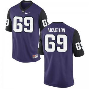 Coy McMillon Texas Christian Jersey Purple Black For Men Game
