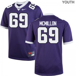 Horned Frogs Coy McMillon Jerseys Kids Game Purple