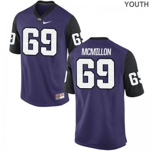 Texas Christian University Coy McMillon Jerseys Limited Youth(Kids) - Purple Black