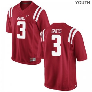Ole Miss Rebels Limited Kids Red DeMarquis Gates Jersey