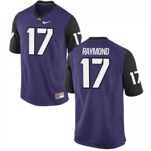 Horned Frogs DeShawn Raymond Jerseys Limited For Men Purple Black