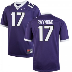 Texas Christian DeShawn Raymond Game Youth(Kids) Jersey - Purple