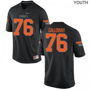 Youth Dylan Galloway Jersey OK State Game Black