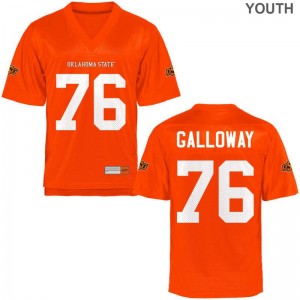 Dylan Galloway Game Jerseys Youth(Kids) OK State Orange Jerseys
