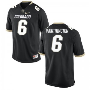 UC Colorado Evan Worthington Game Mens Jersey - Black