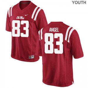Ole Miss Gabe Angel Jerseys Youth(Kids) Red Limited