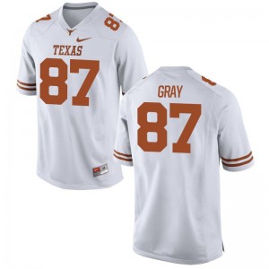 Texas Longhorns For Men Game Garrett Gray Jersey - White
