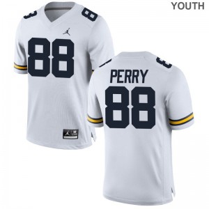 Grant Perry Michigan Wolverines Youth Game Jerseys - Jordan White