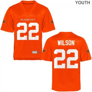 Ja'Ron Wilson Jerseys OSU Orange Game Kids Embroidery Jerseys