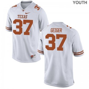 Jack Geiger Texas Longhorns Jersey White Youth Game