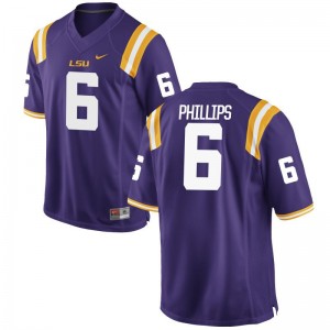 Purple Limited Jacob Phillips Jersey For Men Louisiana State Tigers